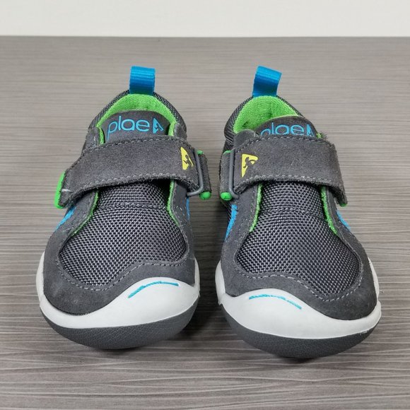 Plae Ty Shoe in Navy/Steel, Gray Suede, Toddlers Size 6 US / 22 - Picture 2 of 7